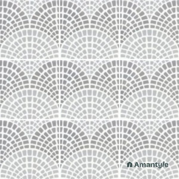 Light Blue 3rd Fire Moroccan Wall & Floor Tile Code 250034 (200x200 mm, Matt)
