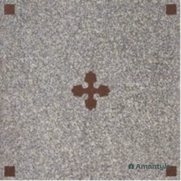 Grey 3rd Fire Moroccan Wall & Floor Tile Code 250211 (300x300 mm, Matt)