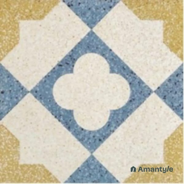 Yellow 3rd Fire Moroccan Wall & Floor Tile Code 250212 (300x300 mm, Matt)