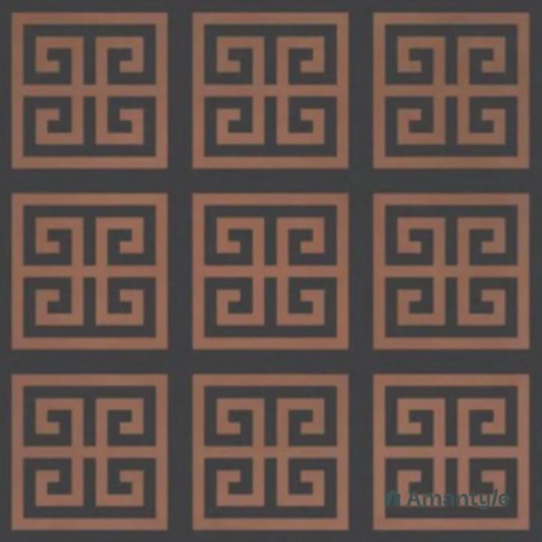 Black 3rd Fire Moroccan Wall & Floor Tile Code 250296 (600x600 mm, Matt)