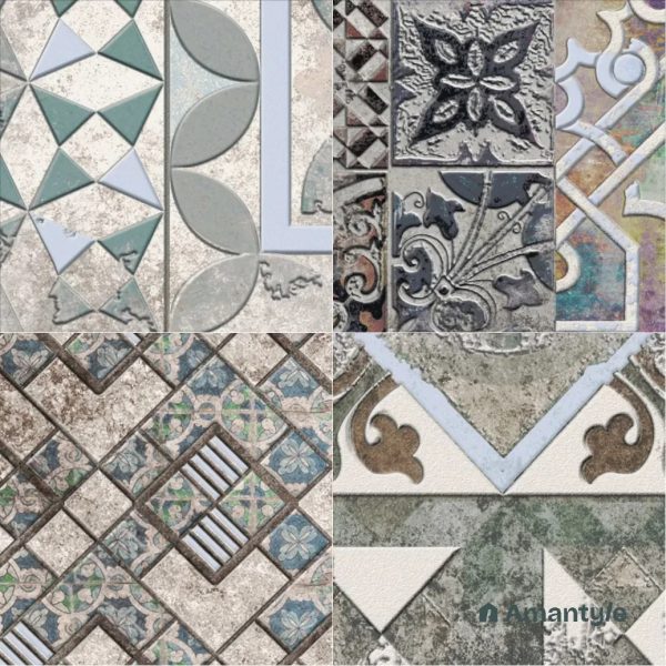 Multi  Ceramic Decor & Highlighter Wall Tile Code 510006 (200x200 mm, Matt)