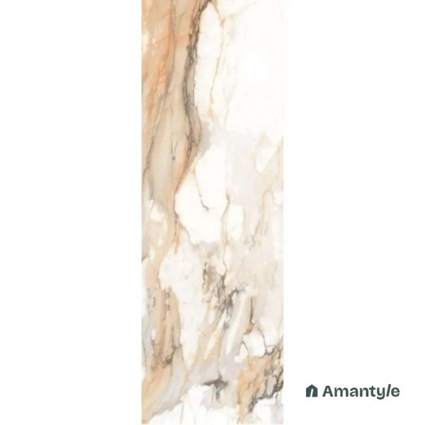 White Vitrified Marble Design Wall & Floor Tile Code 170009 (800x2400 mm, Polished)