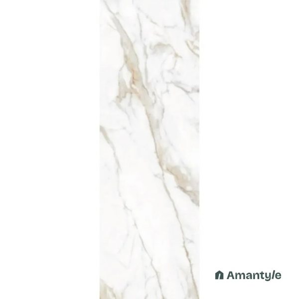 White Vitrified Marble Design Wall & Floor Tile Code 170005 (800x2400 mm, Matt)